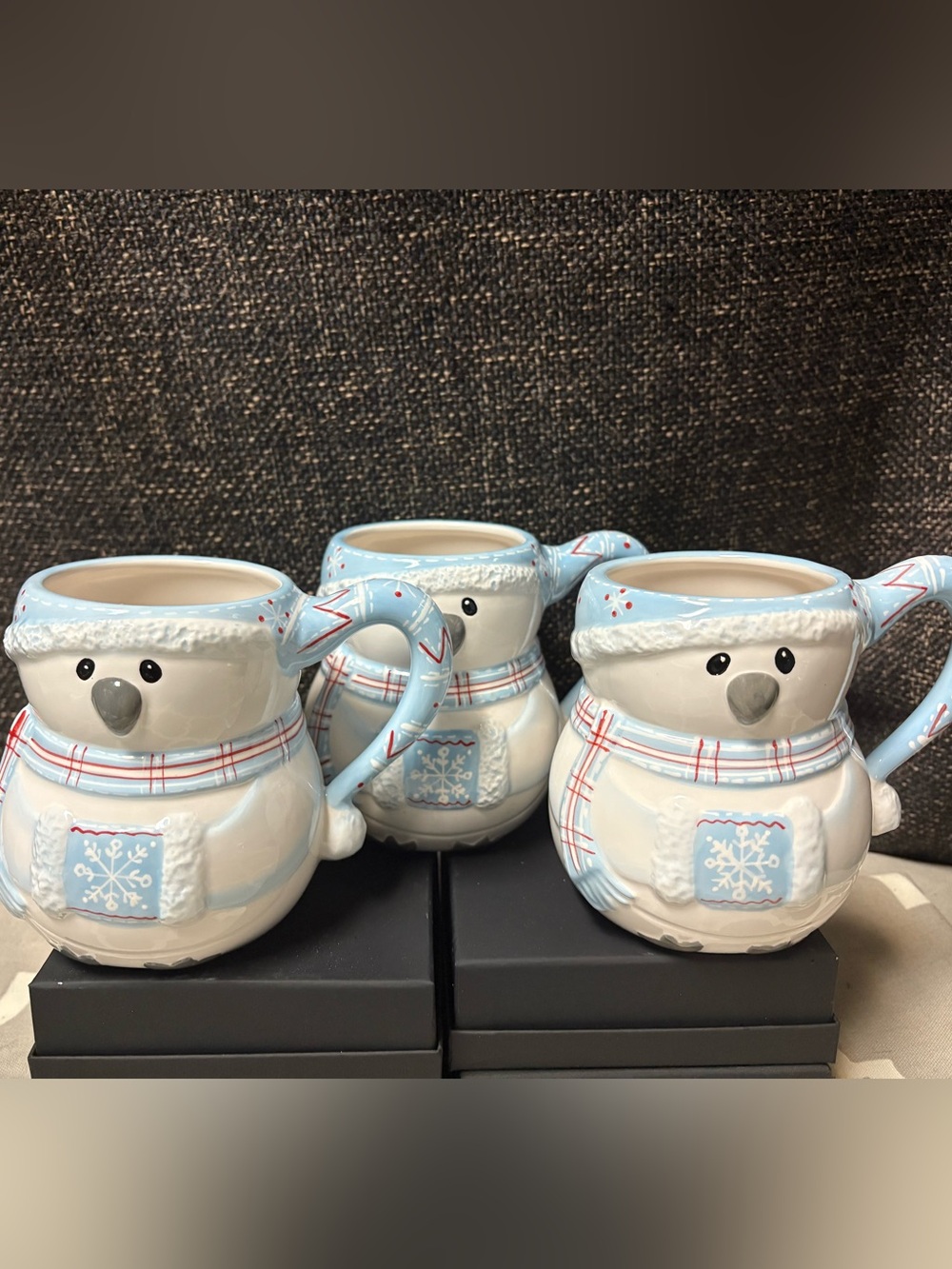 Pier 1 Snowbird Holiday Mugs